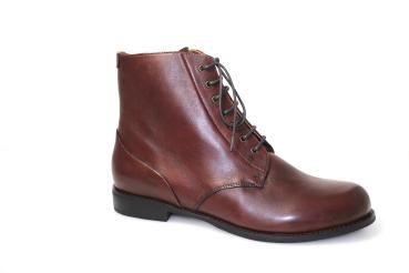 Schnürstiefelette mit Reißverschluss
